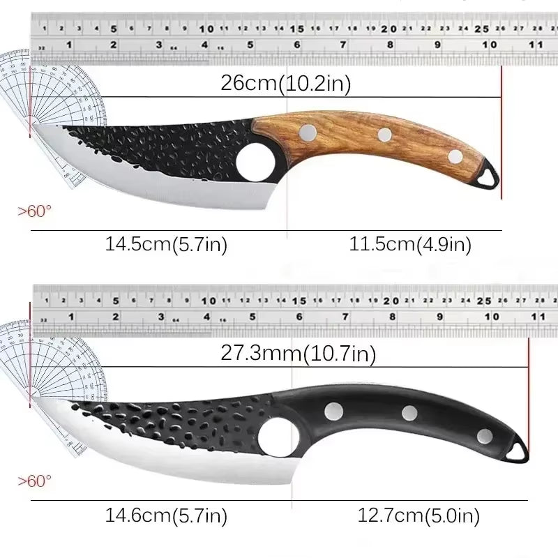 Kitchen Knife Handmade Forged Butcher Knife Boning Knives Meat Cleaver Vegetables Cutter Professional Household Chef Cook Knife