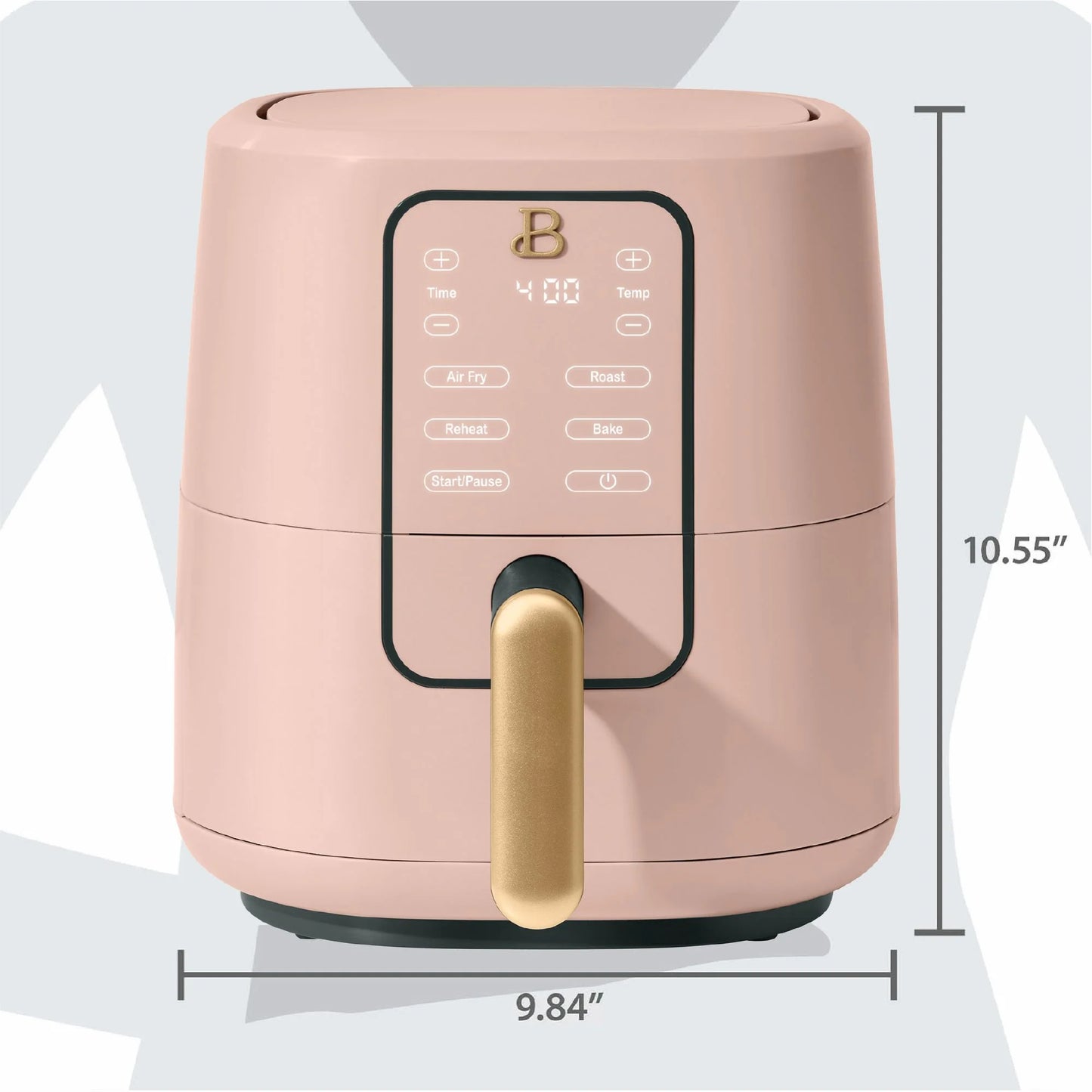 3 Qt Air Fryer with Turbocrisp Technology, Rose by Drew Barrymore