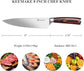 Chef Knife 8 Inch - Sharp Kitchen Knife High Carbon Stainless Steel Blade, Gyuto Knife Ergonomic Wood Handle, Professional Chef’S Knife for Home Kitchen and Restaurant