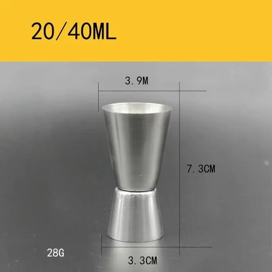 New Cocktail Bar Stainless Steel Jigger Double Spirit Measuring Cup for Home Bar Party Club Accessories Barware Tools