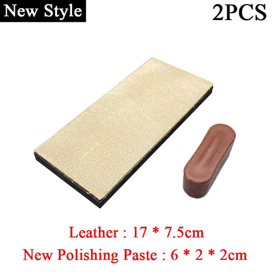 Large Leather Strip Polishing Paste Knife Sharpening Cream Household Knife Sharpener Kitchen Sharpening System Whetstone Diamond