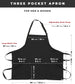 Unisex Three Pocket Apron