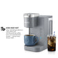 K-Iced Essentials, Gray Iced and Hot Single-Serve K-Cup Pod Coffee Maker, Reusable Tumbler Included