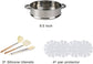 16PCS Pots and Pans Set Non Stick Cookware Set Nonstick with Cooking Set (White, 16Pieces)