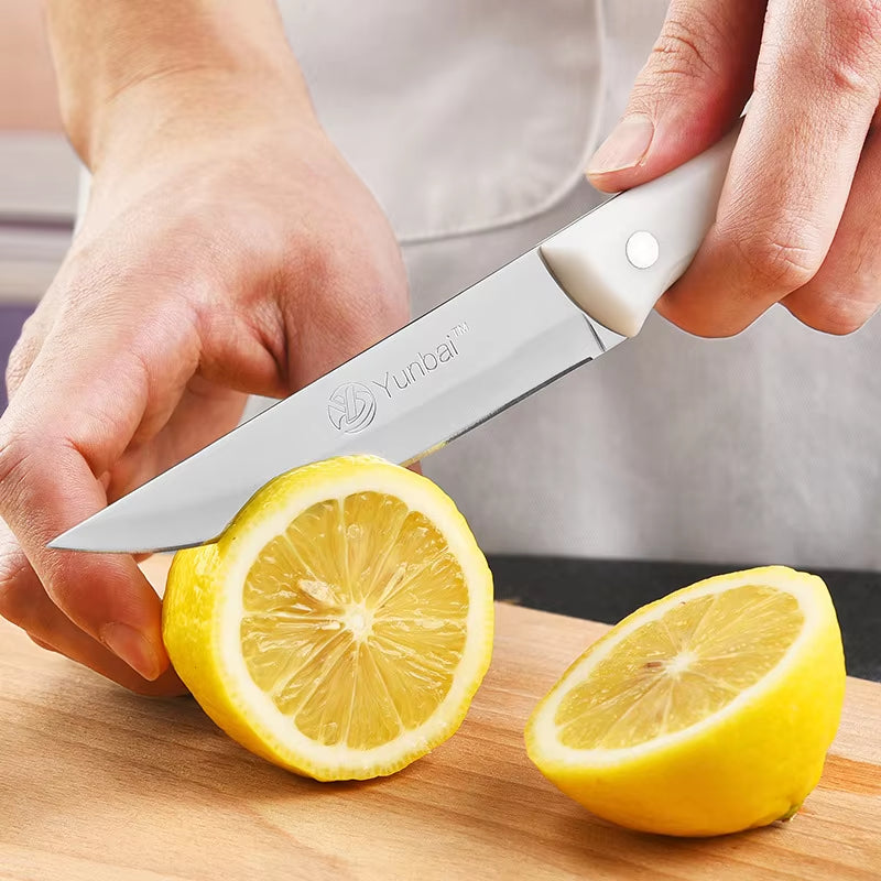 Multifunctonal PP Handle Kitchen Knife Sharp Fruit Knife Stainless Steel Professional Chef Knife Peeling Anti-Rust Anti-Stick