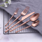 10/15/20/25/30Pcs Gold Tableware Dinnerware Stainless Steel Cutlery Set Sliver Knife Fork Spoon Set Kitchen Utensils Flateware