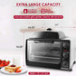 Counter Top Toaster Oven Rotisserie, Bake, Grill, Broil, Roast, Toast, Keep Warm and Steam, 23L, Black