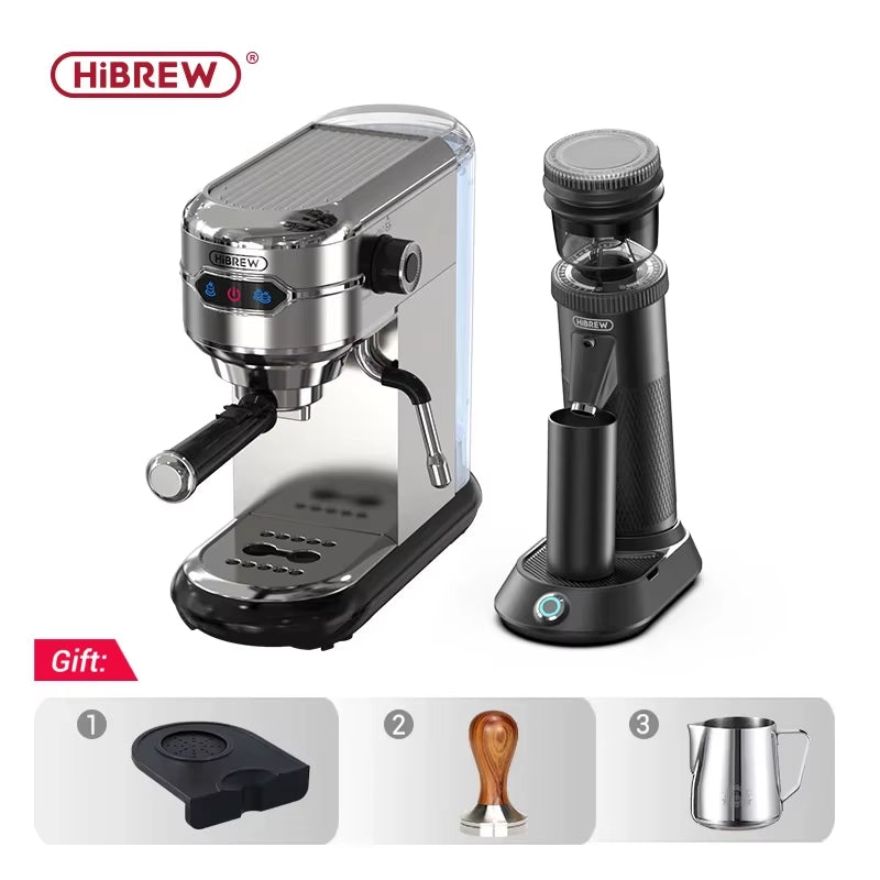 Coffee Maker Cafetera 20 Bar Inox Semi Automatic Super Slim ESE POD& Powder Espresso Cappuccino Machine Hot Water H11