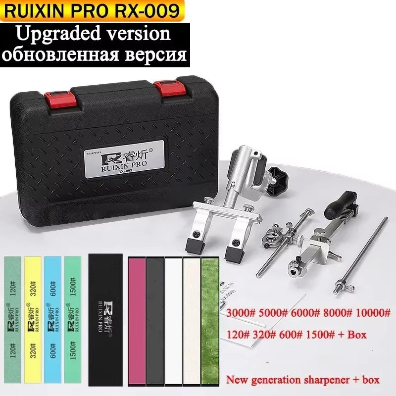 2023 New Upgraded Version Ruixin Pro RX009 Aluminium Alloy Knife Sharpener System 360 Degree Flip Constant Angle Grinding Tools