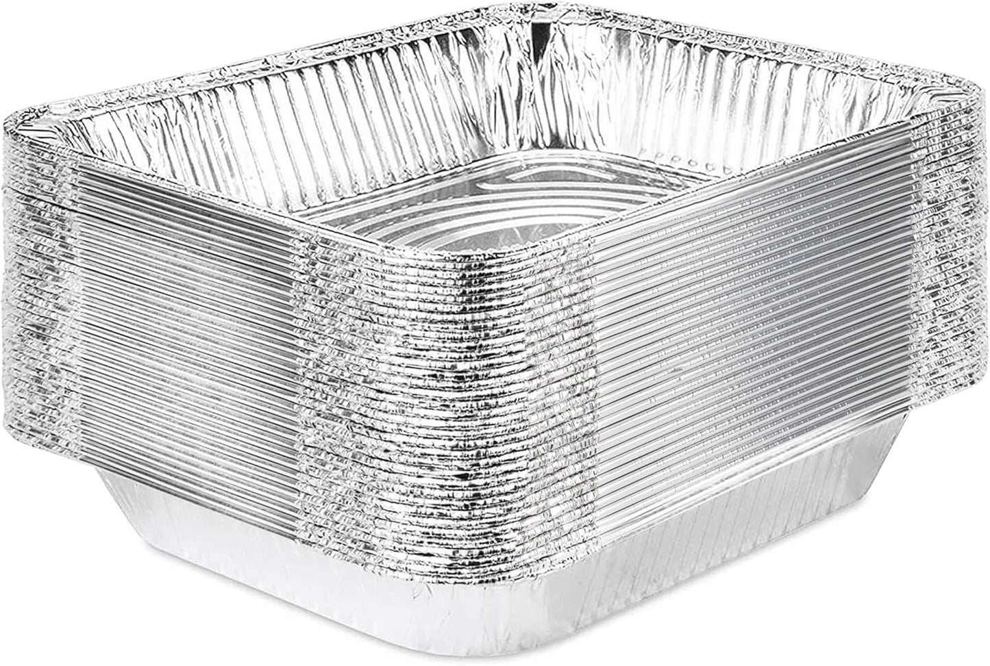 Aluminum Pans 9X13 Disposable Foil (30 Pack) - Half Size Steam Table Deep Pans - Tin Pans Great for Cooking, Heating, Storing, Prepping Food