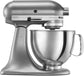 Artisan Series 5 Quart Tilt Head Stand Mixer with Pouring Shield KSM150PS, Contour Silver