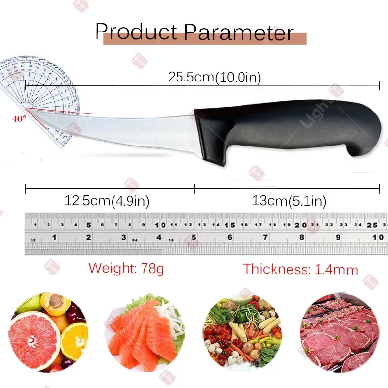 Professional Chef Knife Meat Cleaver Stainless Steel Fillet Boning Knife Fruit Cutter Fishes Slicing Knives and Accessories