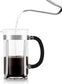 34Oz Chambord French Press Coffee Maker, High-Heat Borosilicate Glass, Polished Stainless Steel – Made in Portugal