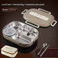 304 Stainless Steel Insulated Lunch Box Office Workers Sealed Portable Lunch Box with Bag Students Kids Commercial Bento Box Set