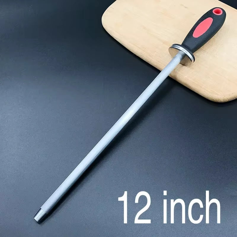 Diamond Sharpening Rod Tungsten Steel Carbon Steel Kitchen Gadgets Slaughterhouse Butcher Ceramic Household Knife Sharpener