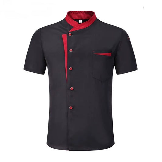 Classic Style Men Women Restaurant Kitchen Canteen Chef Uniform Sleeves Chef Jacket Waiter Works Clothes