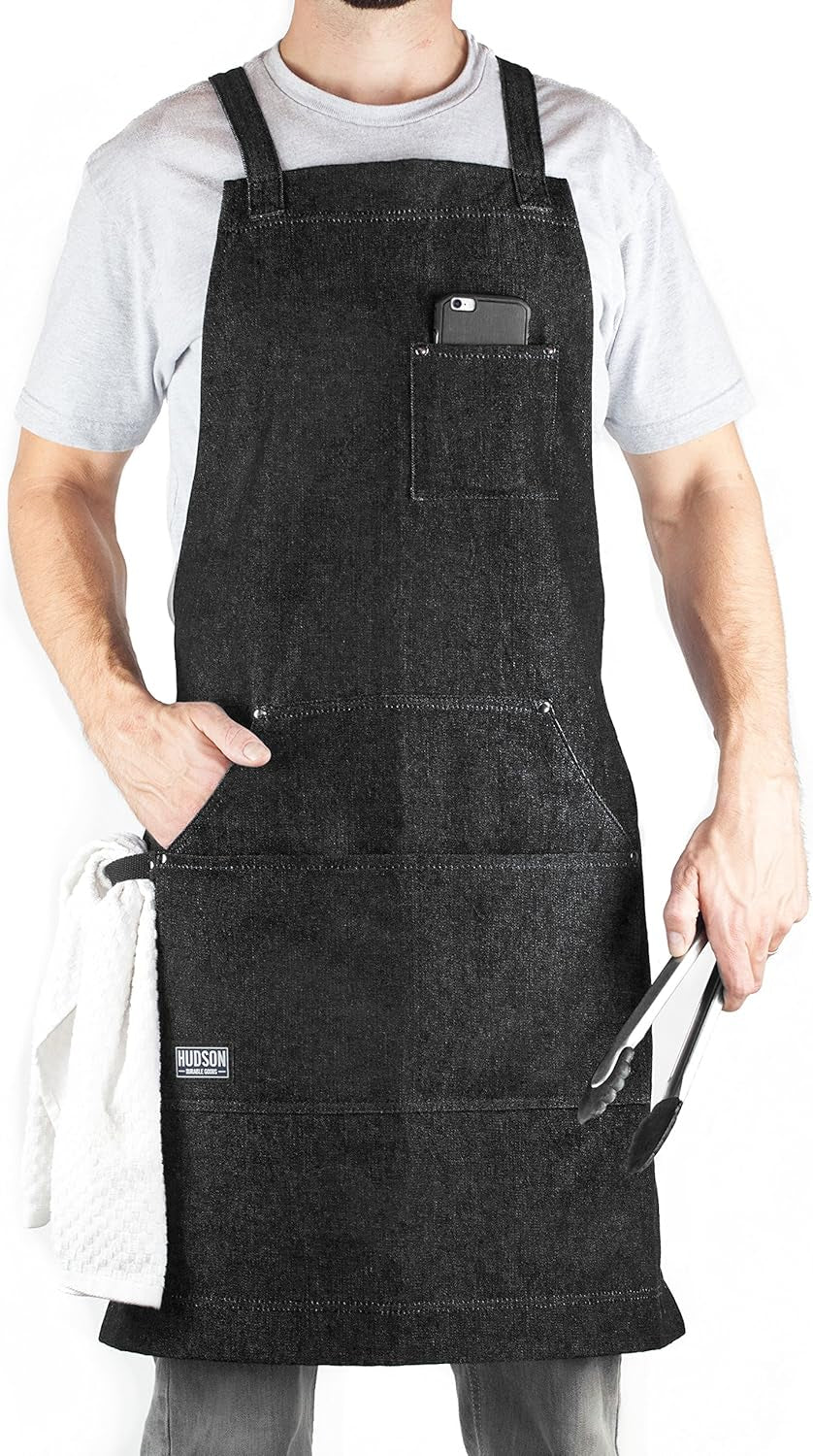 - Professional Grade Chef Apron for Kitchen, BBQ & Grill