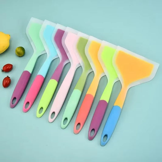 Kitchen Spatula Ware Scoop Cooking Utensils Colorful Silicone Kitchen Scraper Beef Meat Egg Wide Pizza Cooking Tools Shovel