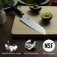 Classic 7" Hollow Ground Santoku Knife, Handcrafted Japanese All Purpose Knife, VG-MAX Core with Damascus Stainless Steel Cladding, Pakkawood Handle, Versatile Japanese Cutting Knife