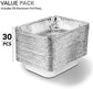 Aluminum Pans 9X13 Disposable Foil (30 Pack) - Half Size Steam Table Deep Pans - Tin Pans Great for Cooking, Heating, Storing, Prepping Food