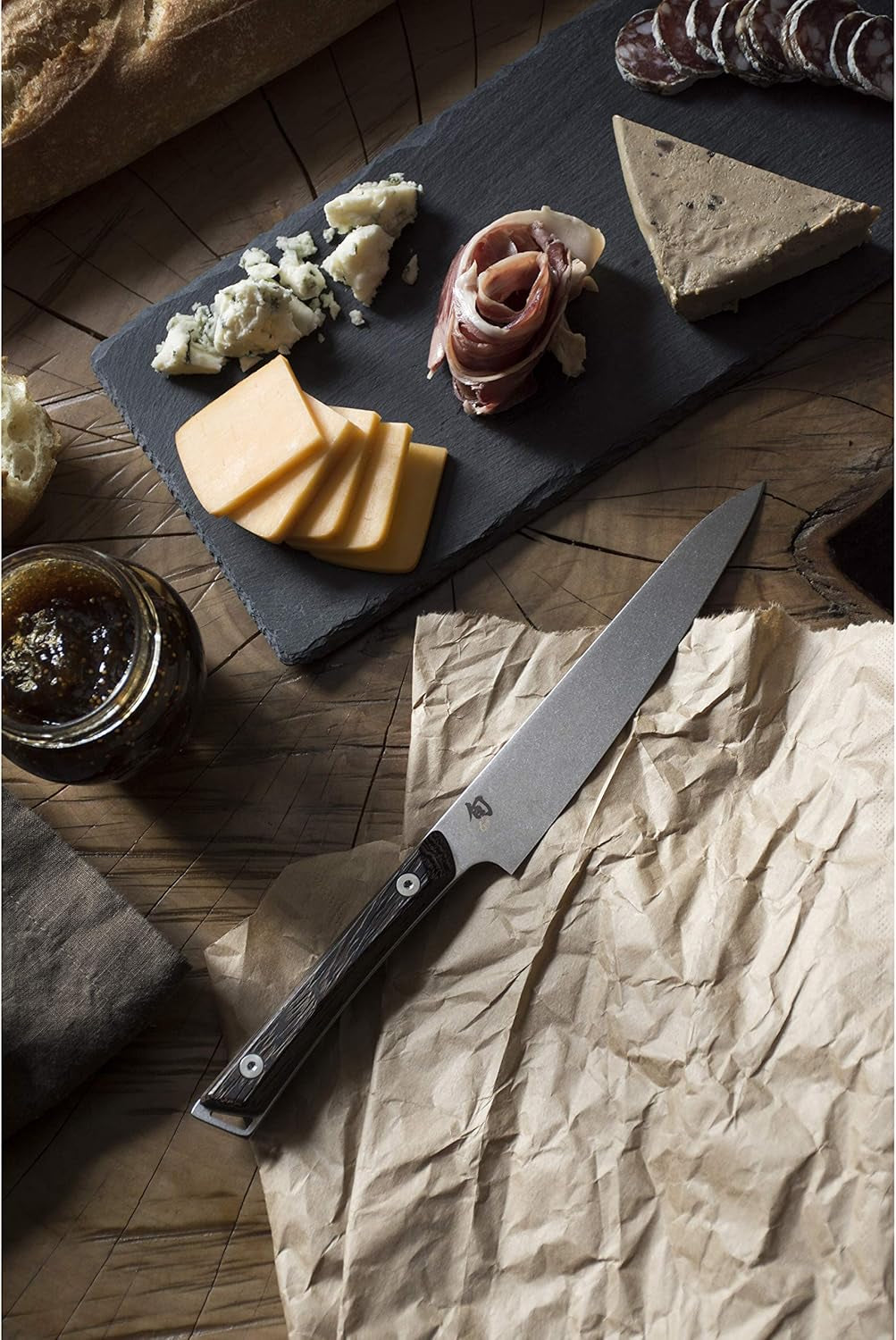 Kanso 6" Utility Knife, Handcrafted Japanese Kitchen Knife, AUS10A Stainless Steel Blade, Tagayasan Handle, Precision and Sharpness for Professional and Home Chefs