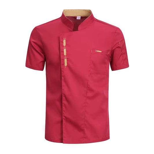 Cook Jacket Catering Cooking White Shirt Restaurant Kitchen Chef T-Shirt Baker Work Uniform Waiter Hotel Clothes Cafe Overalls