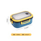 Portable Lunch Box with Fork Spoon 2 Layer Grid Leakproof Food Storage Container Box Outdoor School Kids Microwavable Bento Box