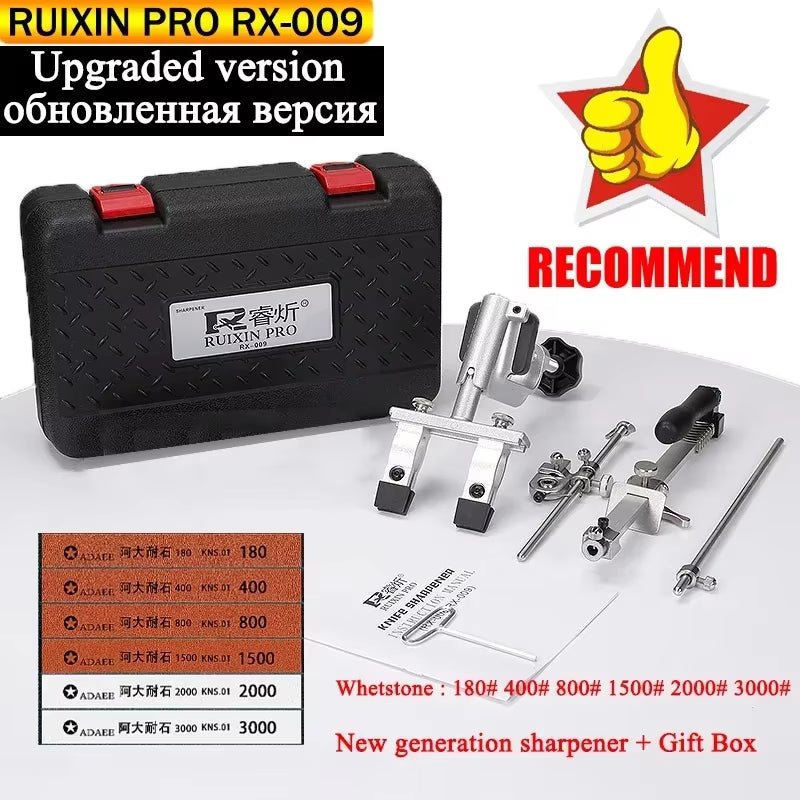 2023 New Upgraded Version Ruixin Pro RX009 Aluminium Alloy Knife Sharpener System 360 Degree Flip Constant Angle Grinding Tools