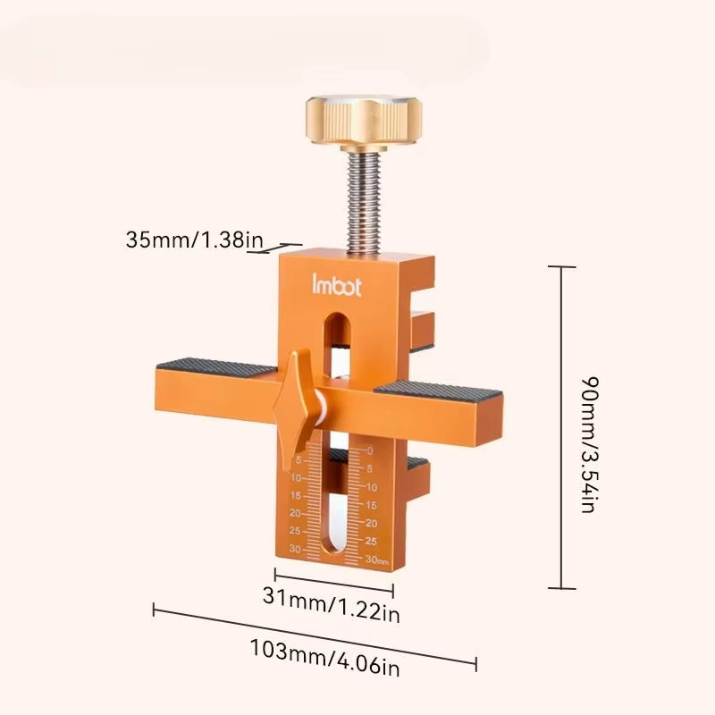 Cabinet Door Mounting Jig Quick Positioning Hole Opening Tool Adjustable Aluminum Alloy Cabinet Portable Cabinet Mount Locator