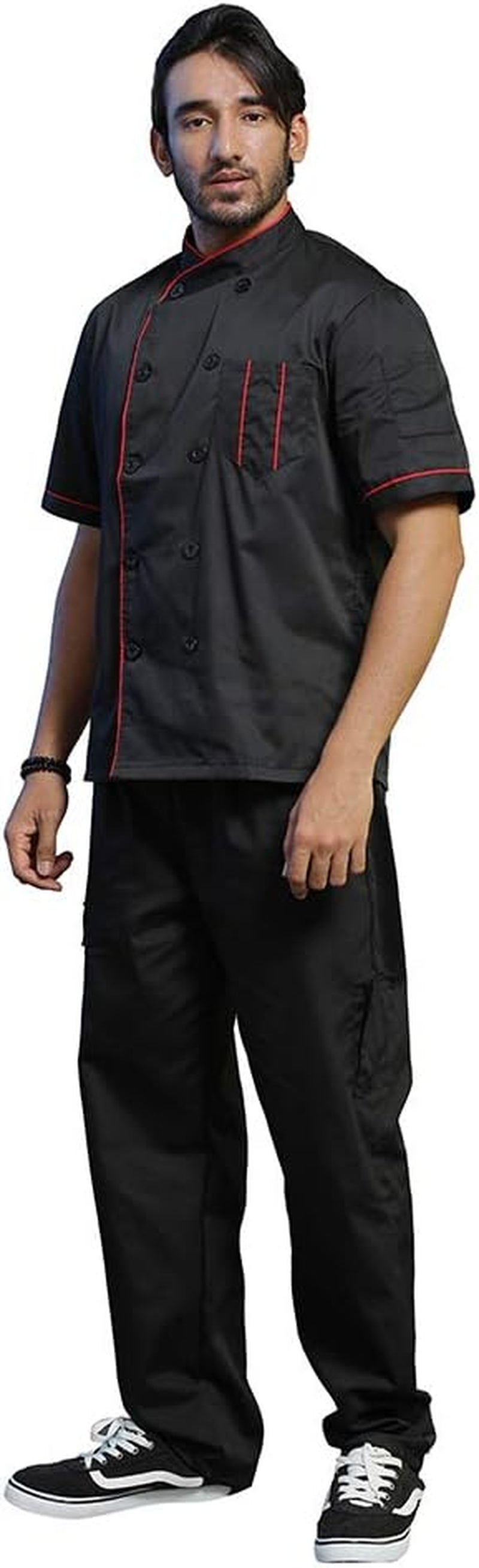 Unisex Short Sleeve Chef Coat Jacket