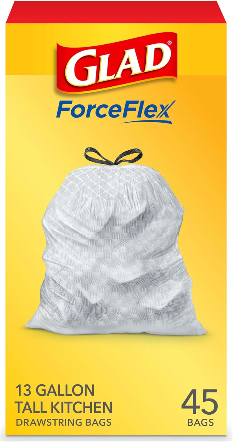 Forceflex Tall Kitchen Trash Bags, 13 Gal, Gain Moonlight Breeze, 100 Ct (Package May Vary)