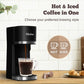 Hot & Iced Coffee Maker, 3 in 1 Single Serve Brew for K Cup, Ground Coffee & Tea, 6-12Oz Brew Size, Black