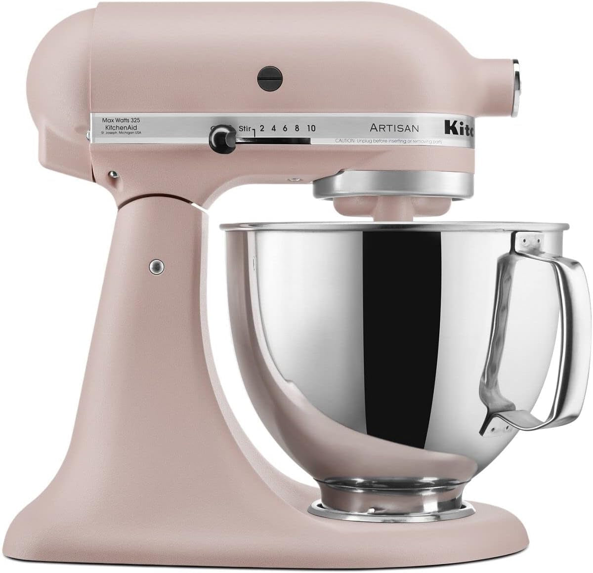 Artisan Series 5 Quart Tilt Head Stand Mixer with Pouring Shield KSM150PS, Almond Cream