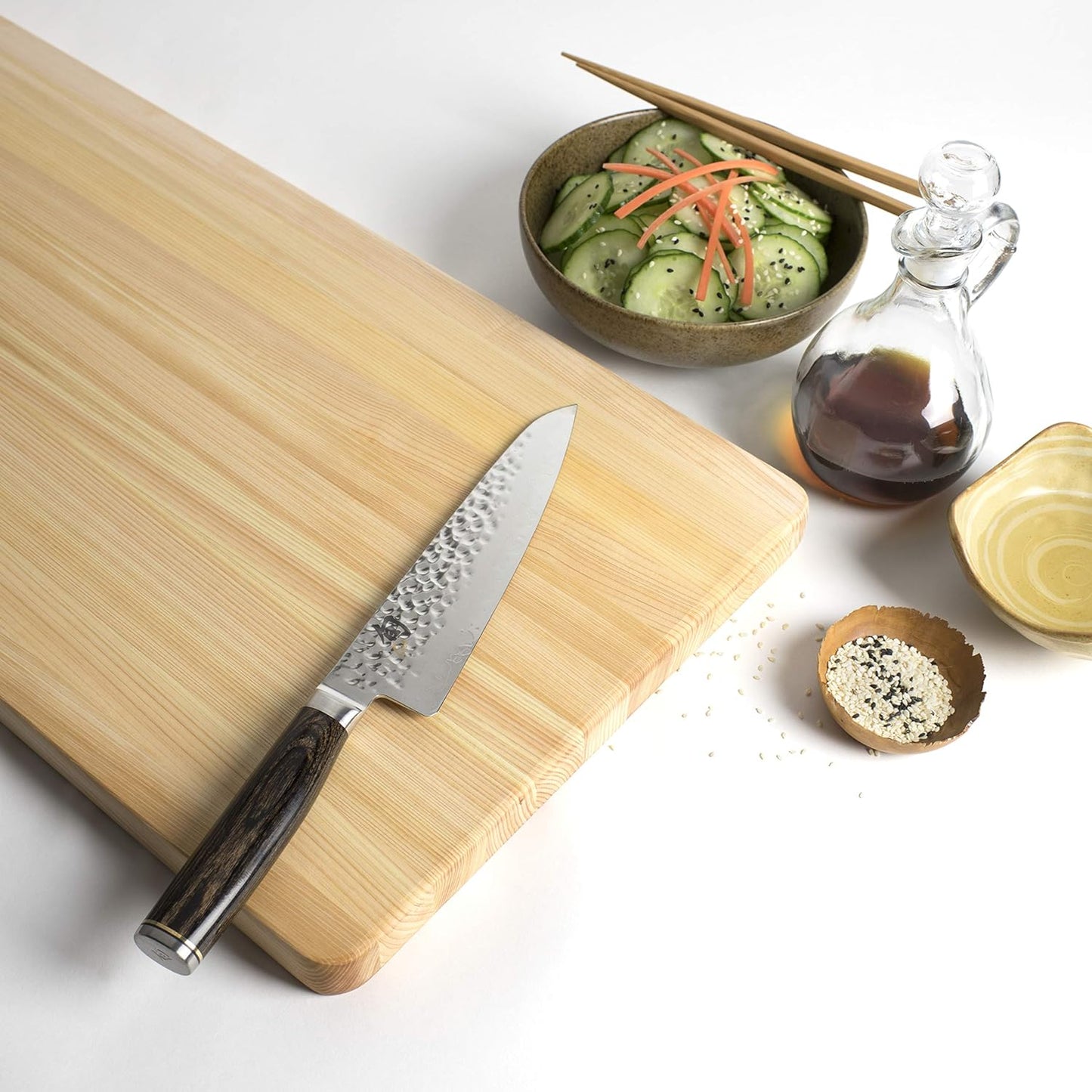 Premier 7" Asian Cook’S Knife, Handcrafted Japanese Kitchen Knife, VG-MAX Core with Damascus Stainless Steel Cladding, Pakkawood Handle, Gyuto-Style Chef Knife for Professional and Home Chefs