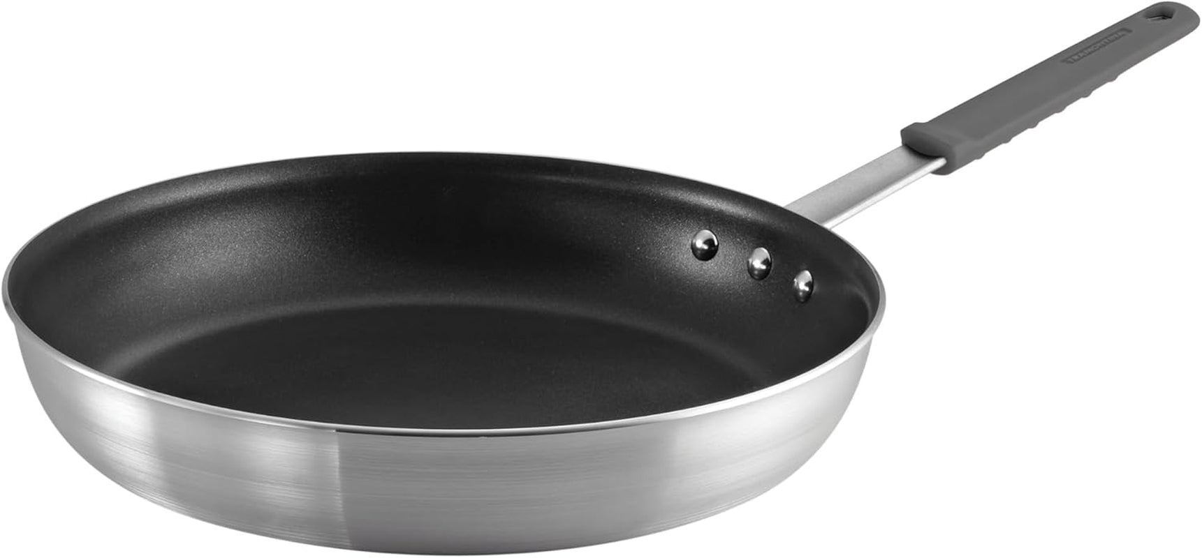 Professional 10-Inch Non Stick Frying Pan, Heavy-Gauge Aluminum Skillet with Reinforced Nonstick Coating, Red Handle, Dishwasher and Oven Safe