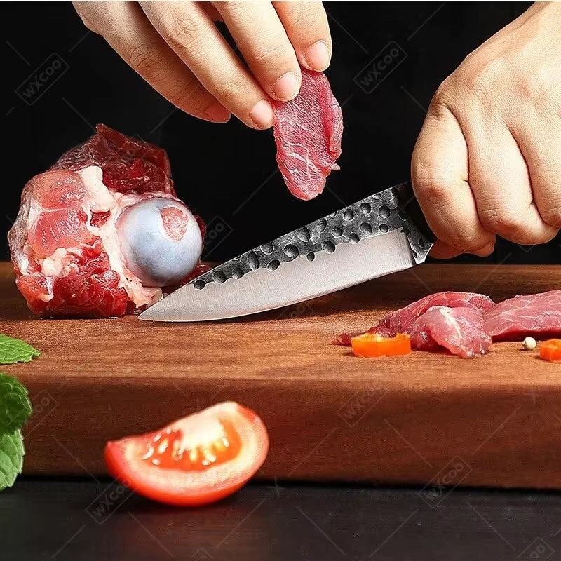 Boning Knife Stainless Steel Kitchen Knife Professional Japanese Knife Meat Cleaver Bone Cleaver Forging Knife Cooking Tools