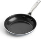 Frying Pan 8” Skillet, Diamond Infused Healthy Ceramic Nonstick, PFAS and Pfoa-Free, Dishwasher and Oven Safe, Even Heating, Metal Utensil Safe, Warp Control Base, Blue