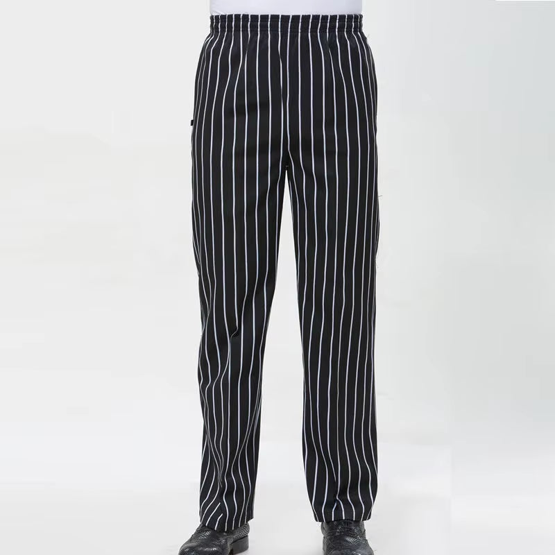 Chef Pants for Men Restaurant Kitchen Unisex Cook Works Lightweight Baggy Trousers Chef Accessories Chef Bottoms Uniform Men