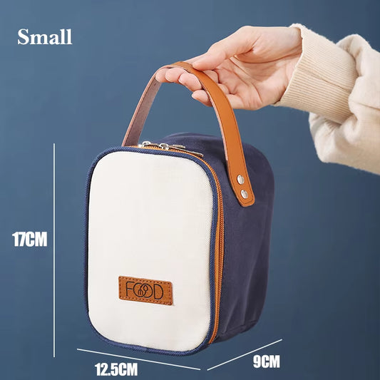 Lunch Boxes Lunch Bag 304 Stainless Steel Lunch Box for Kids Lunch Bags Portable Folding Spoon Lunch Box Kids Thermal Bento Box