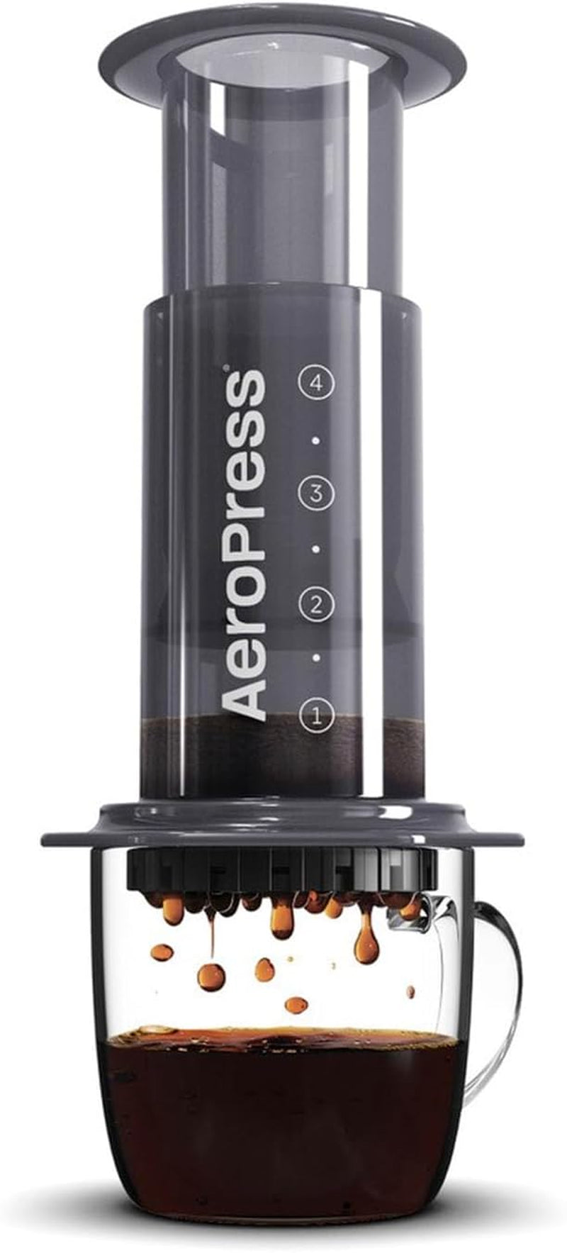 Original Coffee and Espresso-Style Maker, Barista Level Portable Coffee Maker with Chamber, Plunger, & Filters, Quick Coffee and Espresso Maker