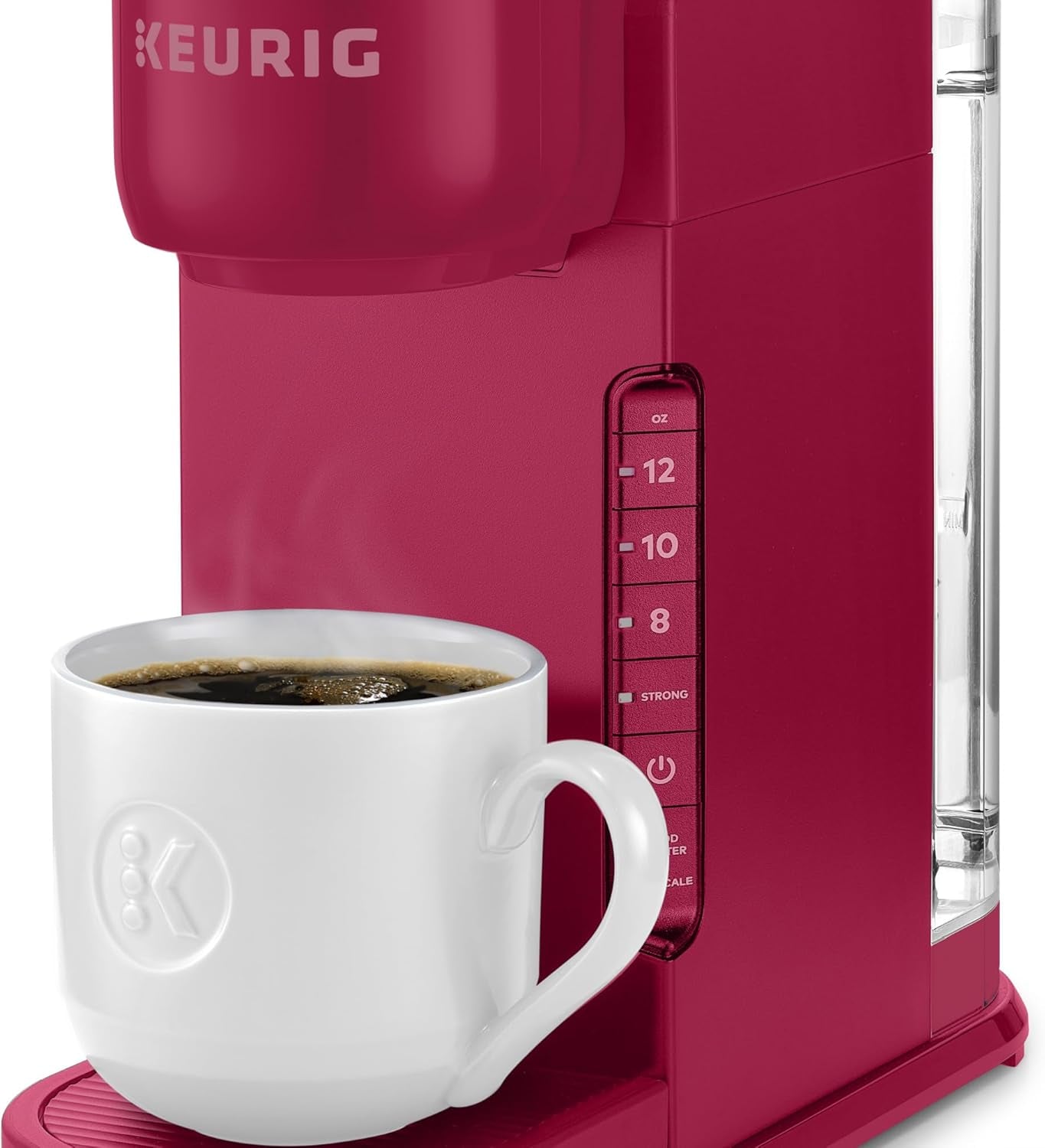 K-Express Single Serve K-Cup Pod Coffee Maker, 3 Brew Sizes, Strong Button Feature, 42Oz Removable Reservoir, Island Berry