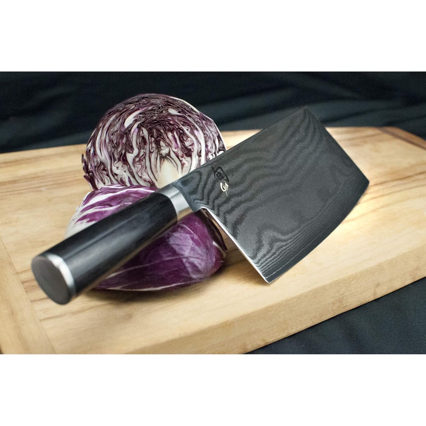 Classic 7" Cleaver, Handcrafted Japanese Vegetable Cleaver, VG-MAX Core with Damascus Stainless Steel Cladding, Pakkawood Handle, Chinese Cleaver for Processing Large Vegetables