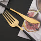 16Pcs Green Gold Dinnerware Stainless Steel Cutlery Set Knife Fork Tea Spoon Dinner Flatware Set Kitchen Silverware Tableware