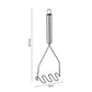 Home Stainless Steel Potato Masher Manual Food Crusher Smooth Garlic Presser Pumpkin Ricer Kitchen Gadgets Household Utensils