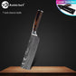 Professional Kitchen Knives Stainless Steel 7CR17 440C Laser Damascus Japanese Santoku Cleaver Slicing Utility Chef Knife Set