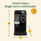 Single Serve Coffee Maker + Coffee Grinder, 48-Ounce Removable Reservoir, Black, DGB-2