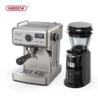 20Bar Semi Automatic Espresso Coffee Machine Temperature Adjustable 58Mm Portafilter Cold/Hot Coffee Maker Metal Caseh10A