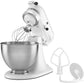 Classic Series 4.5 Quart Tilt-Head Stand Mixer K45SS, White & 5 Cup Food Chopper - KFC0516, Contour Silver