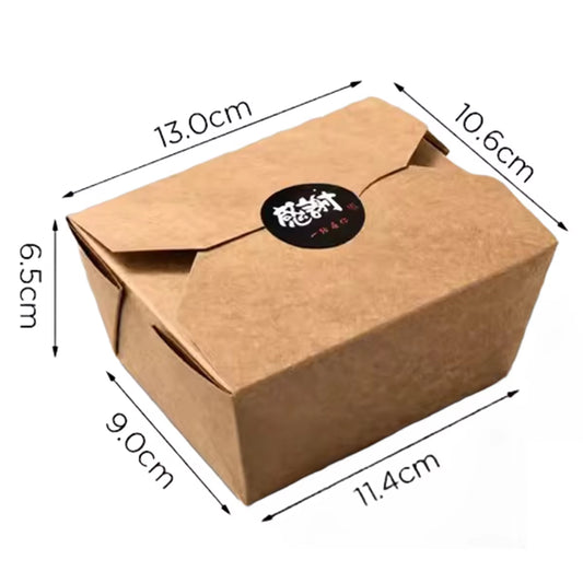 10 Pieces X Home Restaurants Parties Catering Supplies, Paper Take Out Food Lunch Boxes 1500Ml to Go Containers