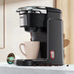 Filter Coffee Machine Brewer for K-Cup Capsule& Ground Coffee, Tea Maker Hot Water Dispenser Single Serve Coffee Maker